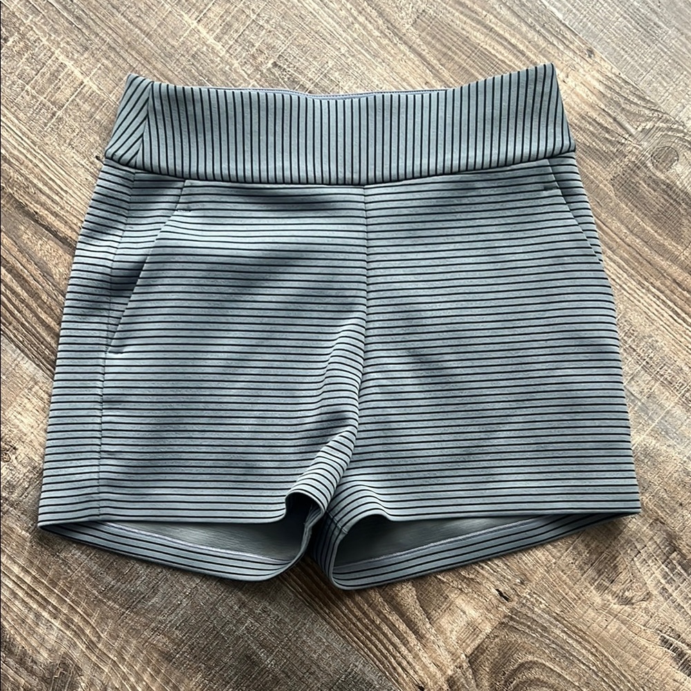 Striped Gray Women's Shorts